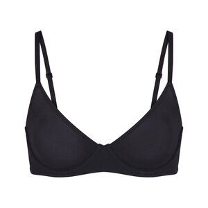 SKIMS Onyx Unlined Underwire Demi Bra Sz 32C NWOT Fits Everybody $46 BR-UWR-2293